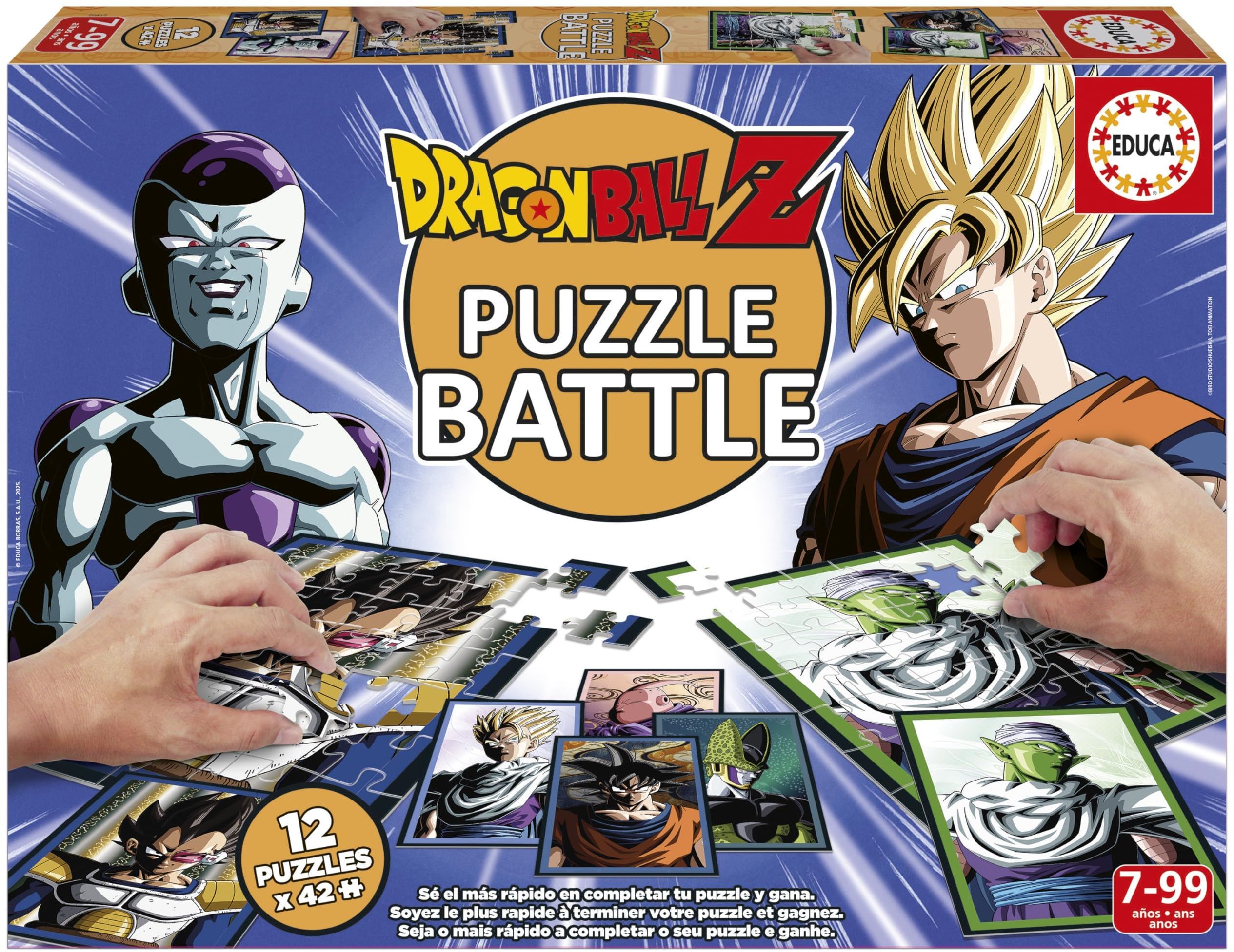 Puzzle - Educa - Combattimento Dragon Ball Z - 12 Puzzle
