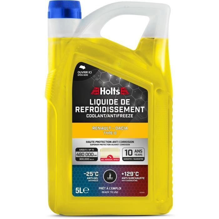 Liquido Refrigerante - Holts - Hafr0004b - Dedicato RenaulT-Dacia Tipo D 5l + Ugello