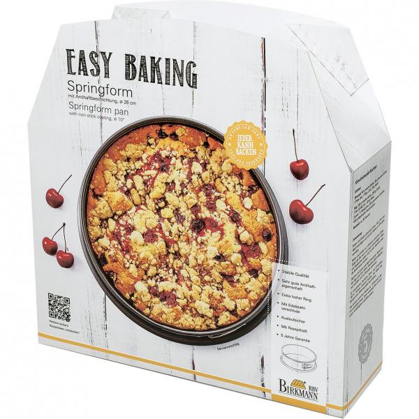 Teglia Da Forno Con Fondo Rimovibile - Birkmann - Easy Baking - Acciaio Al Carbonio - Antiaderente - 26 X 26 X 9 cm