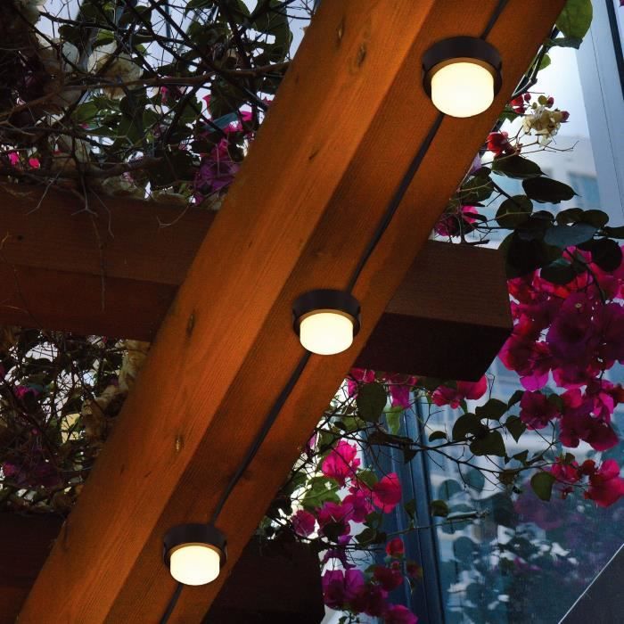 10 Mini Faretti Solari Da Inserire - Lumisky - Soliray - 12 M - Led Bianco Caldo - Segnaletica Stradale - Image 4