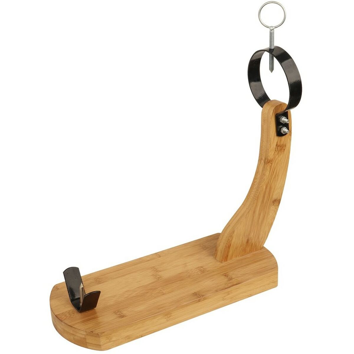 Porta Prosciutto Supreme 36080 Legno Ferro Acciaio Cromato