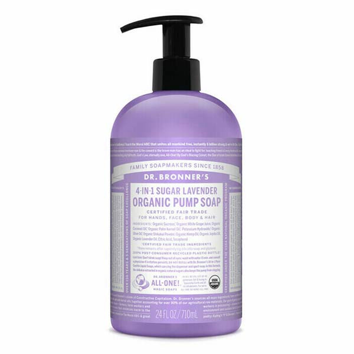 Gel Bagno Dr Bronner's 4 In 1 Sugar Lavender 710 ml