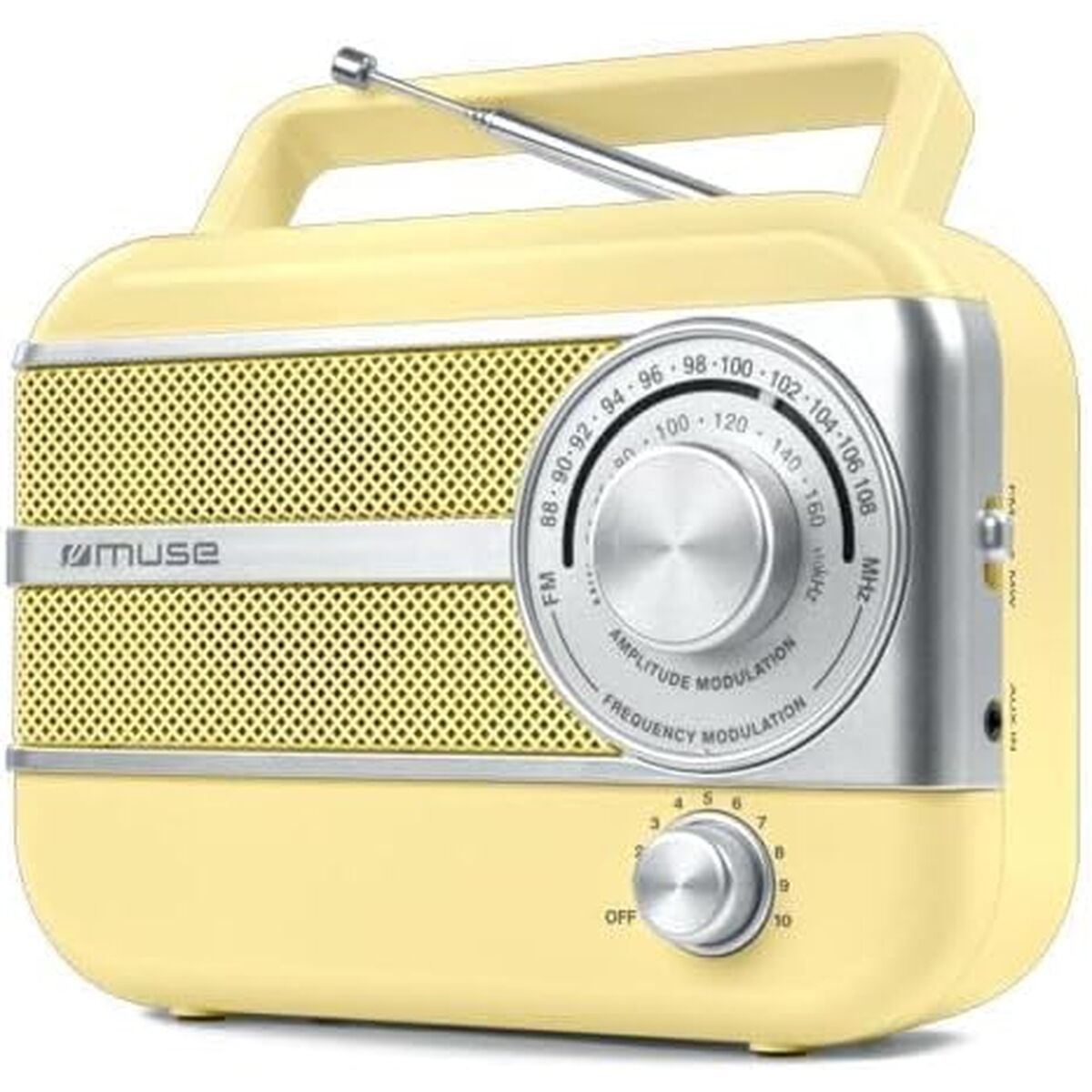 Radio Muse M056ag Giallo Am/fm Retrò