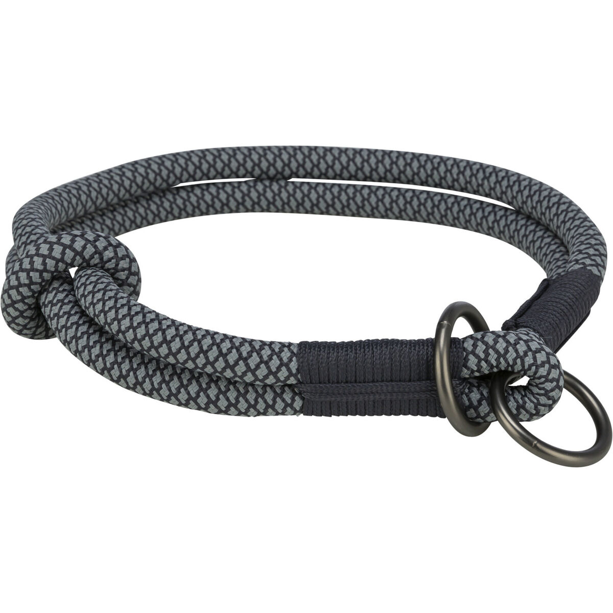 Collari Da Addestramento Per Cani Trixie Soft Rope Nero Grigio S/m 40 cm
