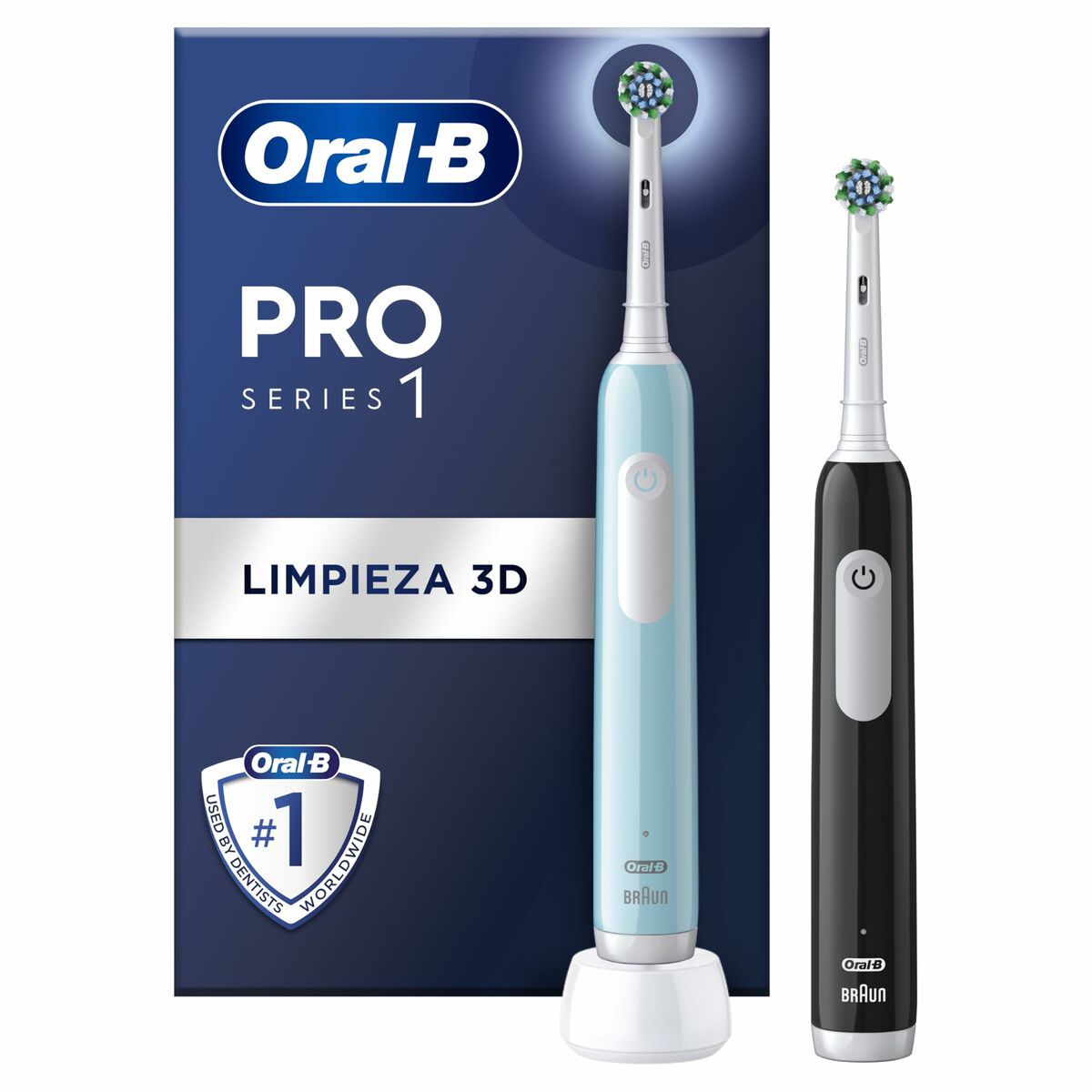Spazzolino Da Denti Elettrico OraL-B Pro1 Duo (2 Unità) (1)