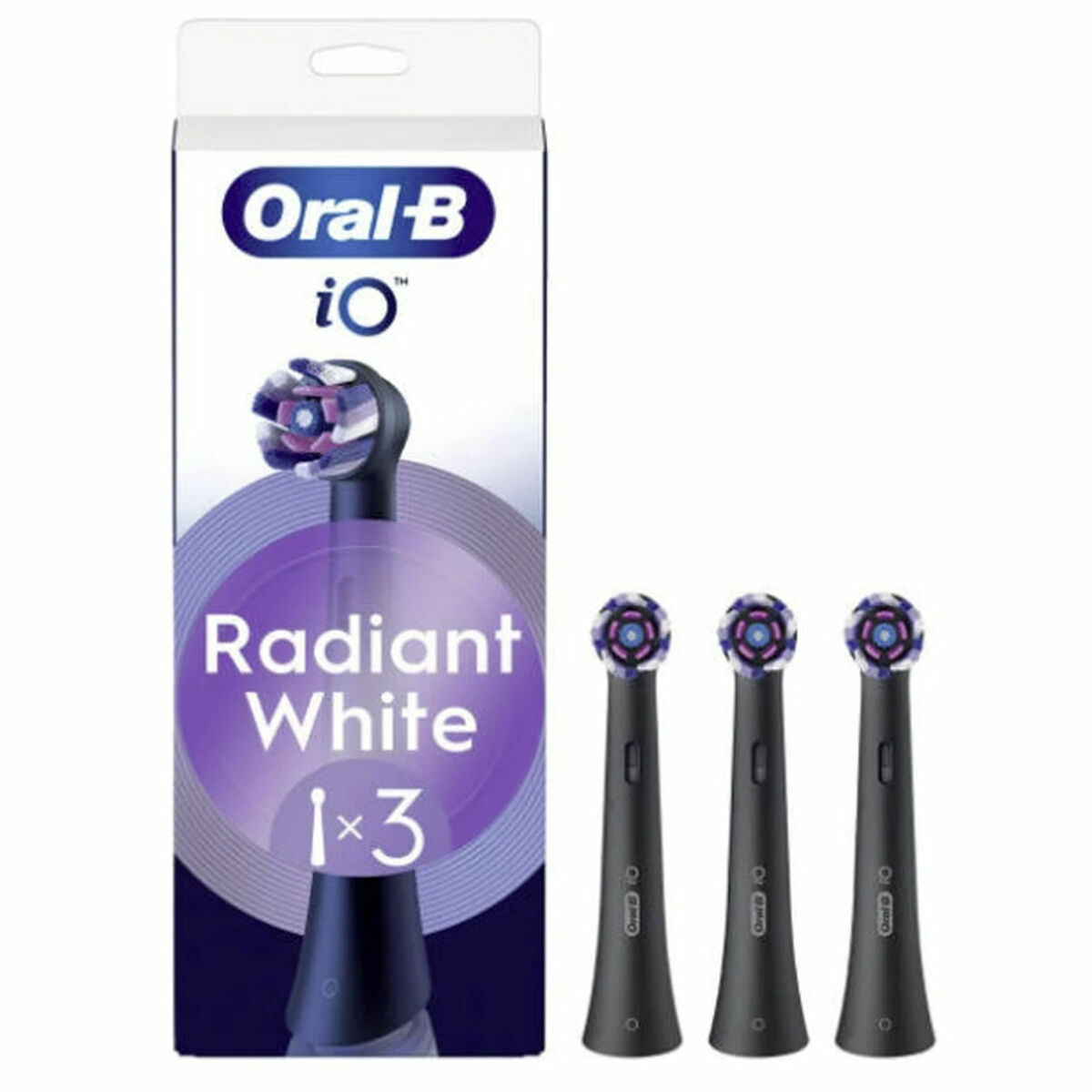 Testina Di Ricambio OraL-B Io RbwB-3   3ud Nero 3 Unità