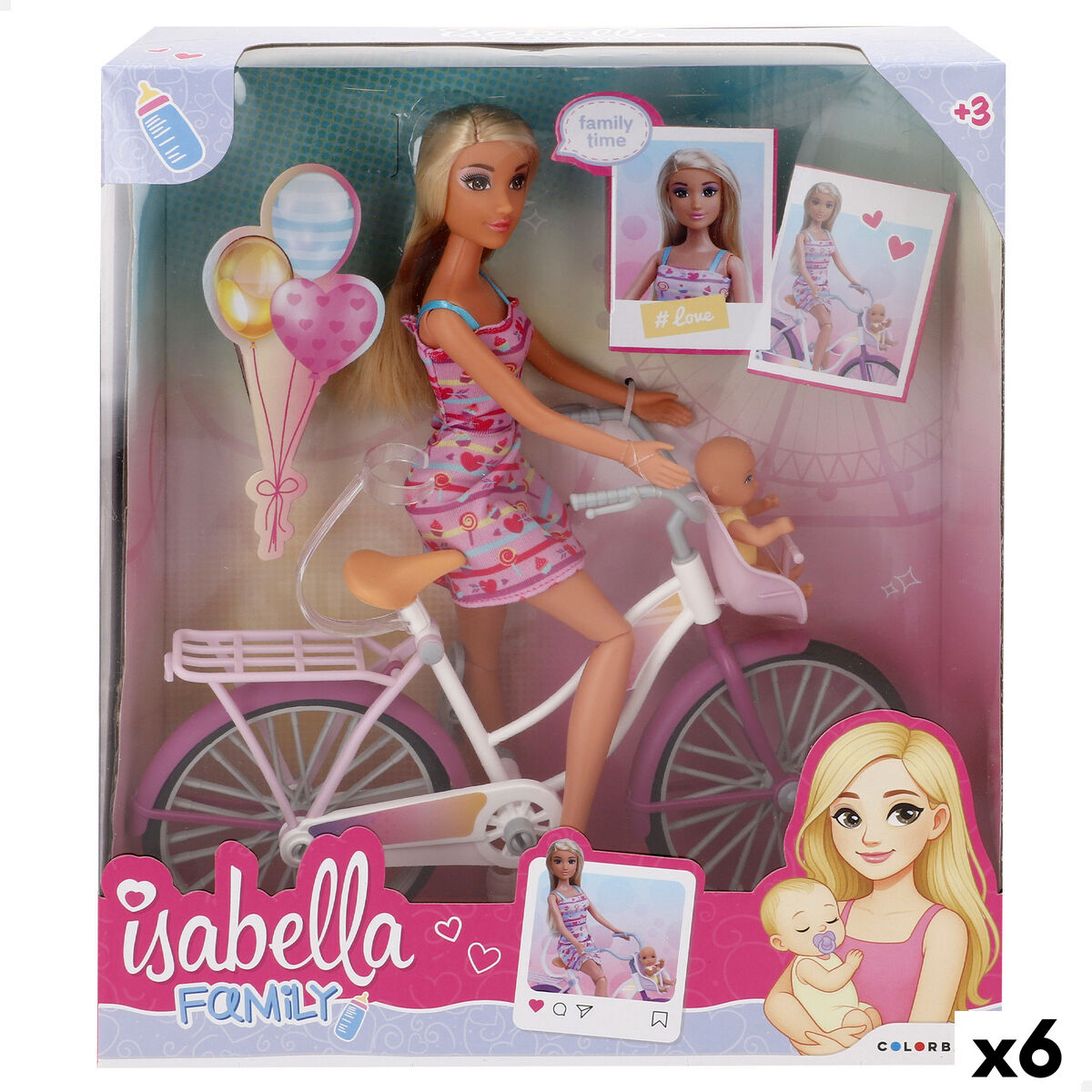 Bambola Colorbaby Isabella 26 X 17 X 9 Cm (6 Unità)