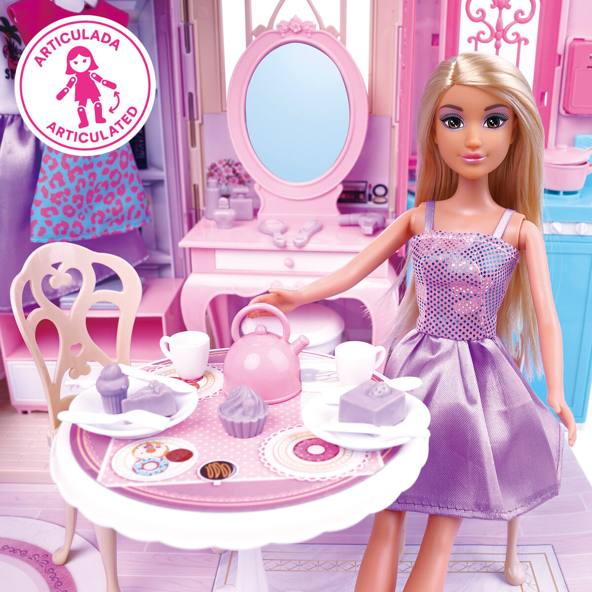 Bambola Colorbaby Isabella 74 X 37 X 4 Cm (2 Unità) - Image 6