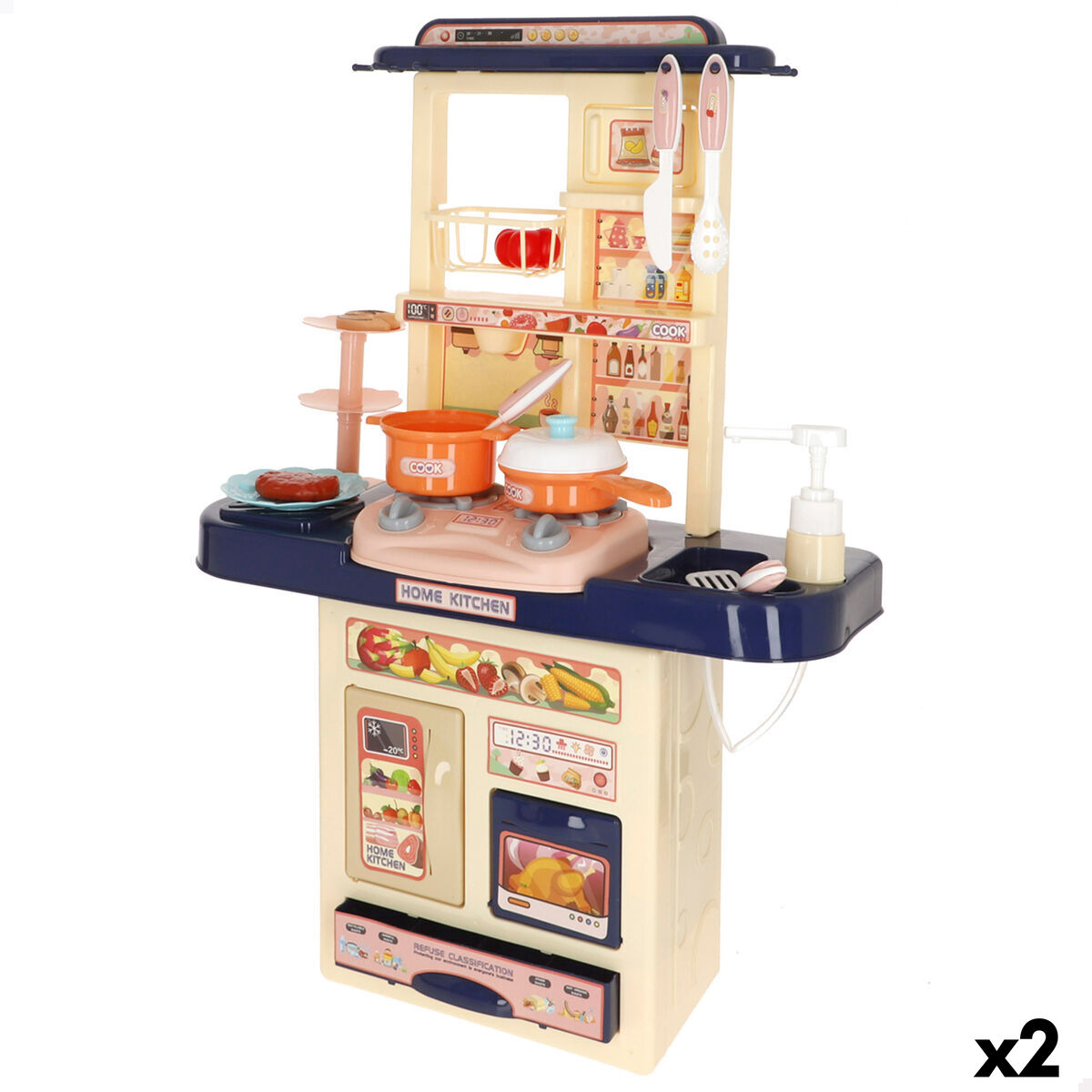 Cucina Giocattolo Colorbaby 46 X 64 X 19 Cm 11 Pezzi (2 Unità)
