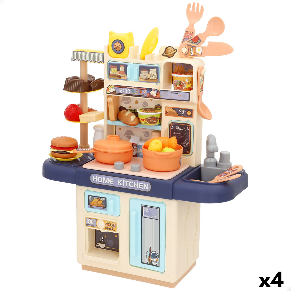 Cucina Giocattolo Colorbaby 30 X 33 X 12 Cm 30 Pezzi (4 Unità)