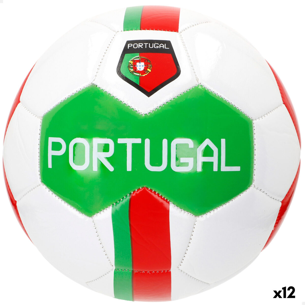 Pallone Da Calcio Aktive Portugal Taglia 5 22 X 22 X 22 Cm 12 Unità