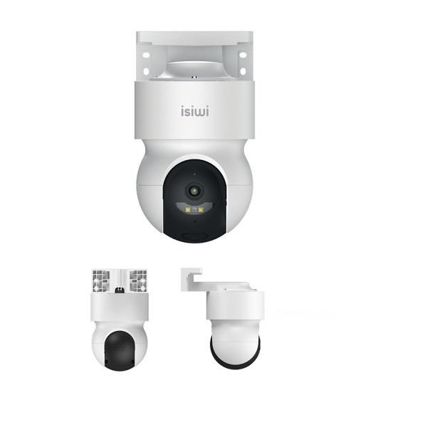Isiwi Telecamera Alimentata Redi On 2k Pt Per Esterno Ir Led E  Showcolor  Audio Bidirezionale Sd ca