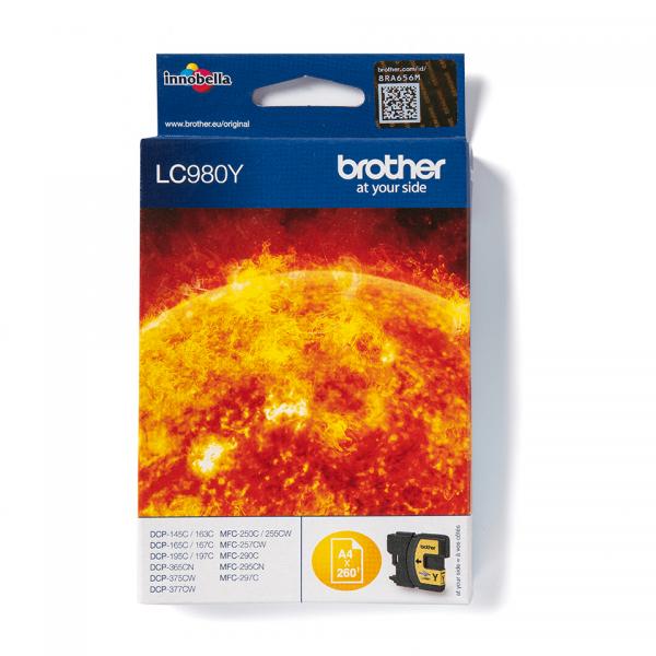 Brother Lc980y - Giallo - Originale - Cartuccia D'inchiostro
