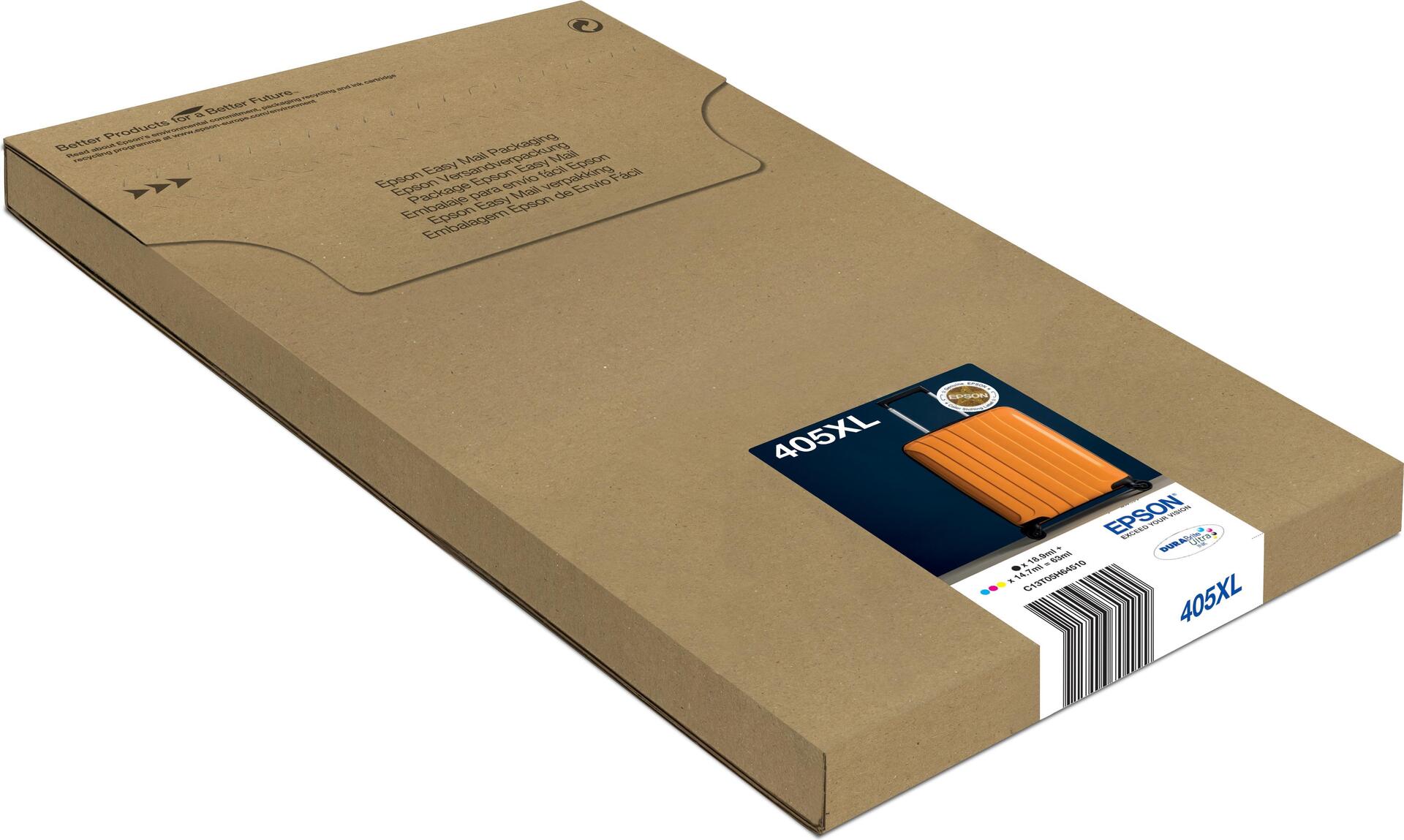 Epson 405xl Multipack - 4eR-Pack - Xl - Schwarz, Gelb, Cyan, Magenta - Original - Versandfertig - Tintenpatrone - Für Workforce WF-7310dtw, WF-7830dt