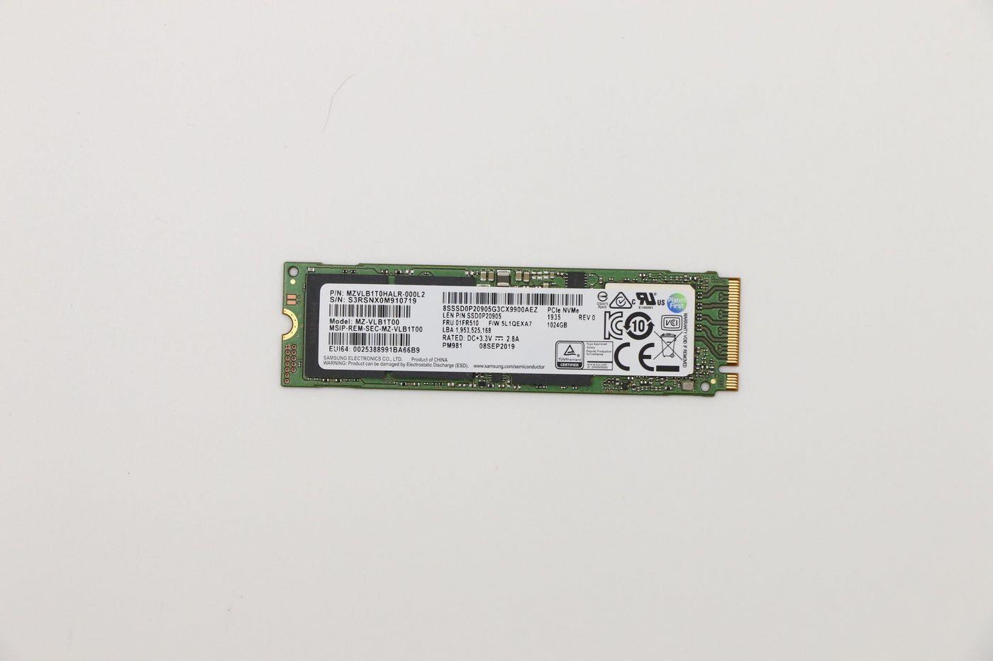 Lenovo Ssd Storage Ssd Pm981 Pcie (01fr510)