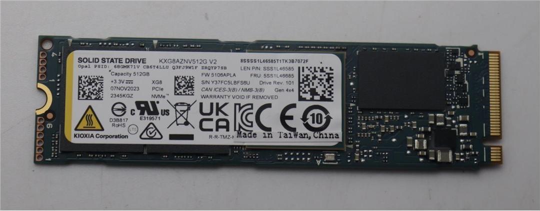 Lenovo Ssd 512g M.2 2280 Pcie4x4 Kix Op Lts (5ss1l46685)