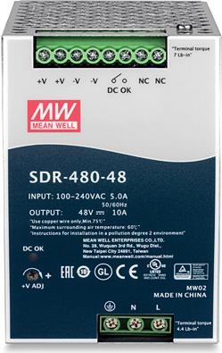 Trendnet TI-S48048 - Stromversorgung - Blau - Grau - Leistung - Überspannung - Überhitzung - Überlastschutz - Kurzschluß - 1129000 H - Ce - Ul 508cb