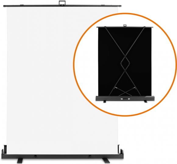 Walimex Pro RolL-Up Panel Hintergrund Weiß 155x200 (1023075)