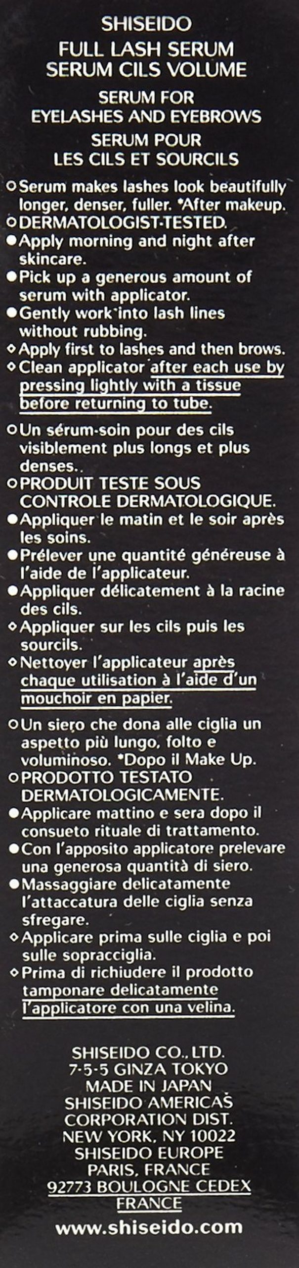 Balsamo Per Ciglia Shiseido Full Lash Serum (1 Unità) - Image 6