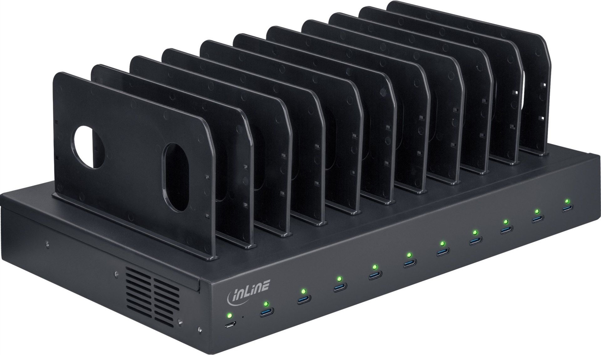 Inline 1000 W Multiport Powerstation - 10x UsB-C - Pd 3.0 - Qc 5.0 (31516b)