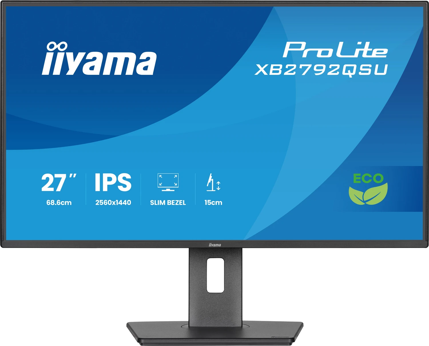 Iiyama Prolite Xb2792qsU-B1 LeD-Monitor 68.6 Cm (27"), Schwarz (matt), Qhd, Ips, Hdmi, Dp, UsB-Hub, 120hz Panel (xb2792qsU-B1)