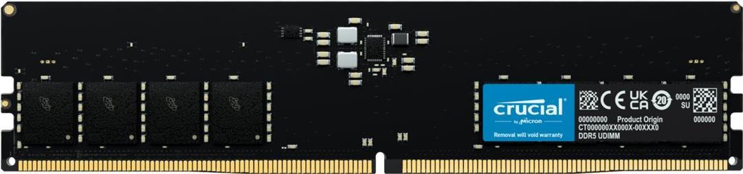Crucial Dram 16gb Ddr5-4800 Udimm Cl40 16gbit (ct16g48c40u5)