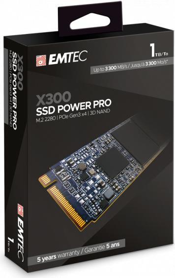 Emtec Power Pro X300 - Ssd - 1tb - Intern - M.2 2280 - Pci Express 3.0 X4 (nvme) (ecssd1tx300)