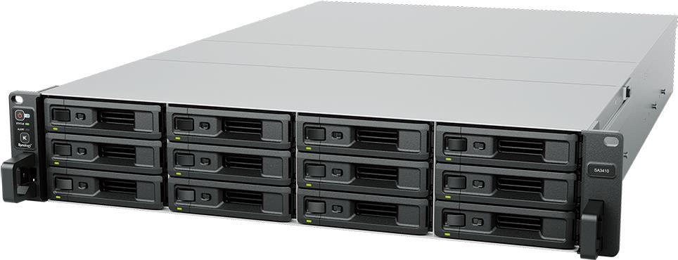 Synology Sa Sa3410 Nas & Speicherserver Rack (2u) Eingebauter EtherneT-Anschluss Schwarz - Grau D-1541 (sa3410)