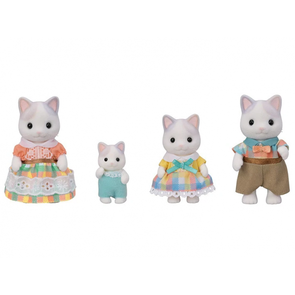 Accessori per Casa delle Bambole Sylvanian Families 5738 Latte Cat Family - Image 3