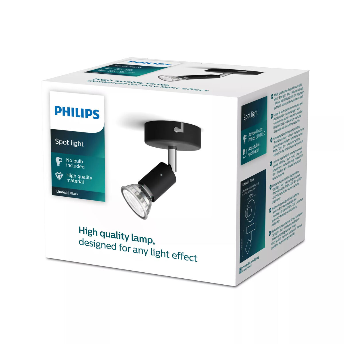 Faretto Philips limbali Nero GU10 - Image 3