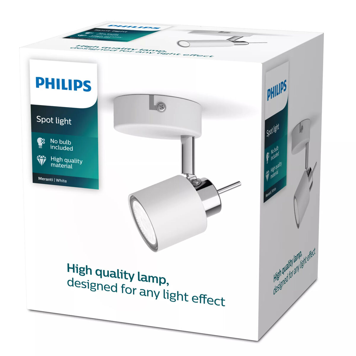 Faretto Philips meranti Bianco GU10 8 x 15,5 x 8 cm - Image 3