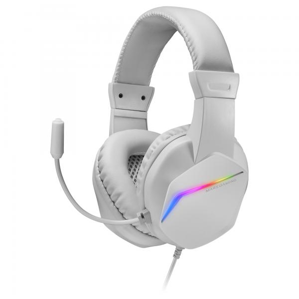 Auricolare con Microfono Gaming Mars Gaming MH122 Bianco