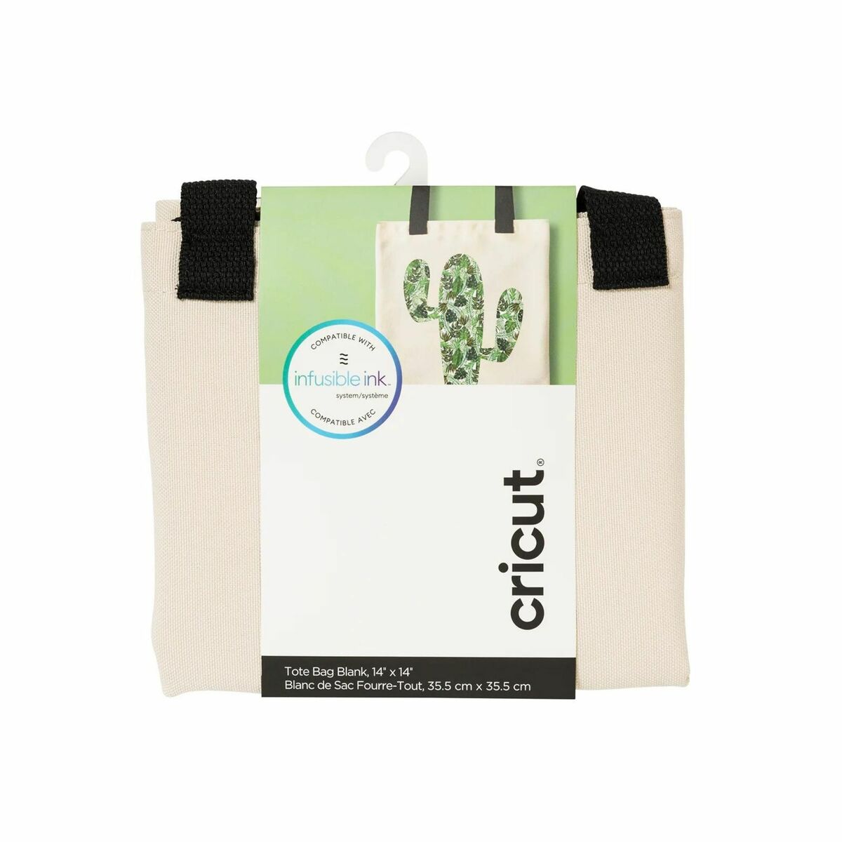 Borsa Rigida per Plotter da taglio Cricut Tote Nero Beige