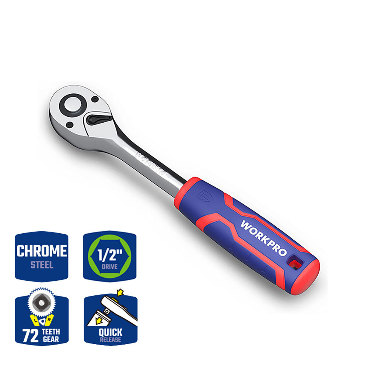 Chiave a cricchetto Workpro 1/2" - Image 6