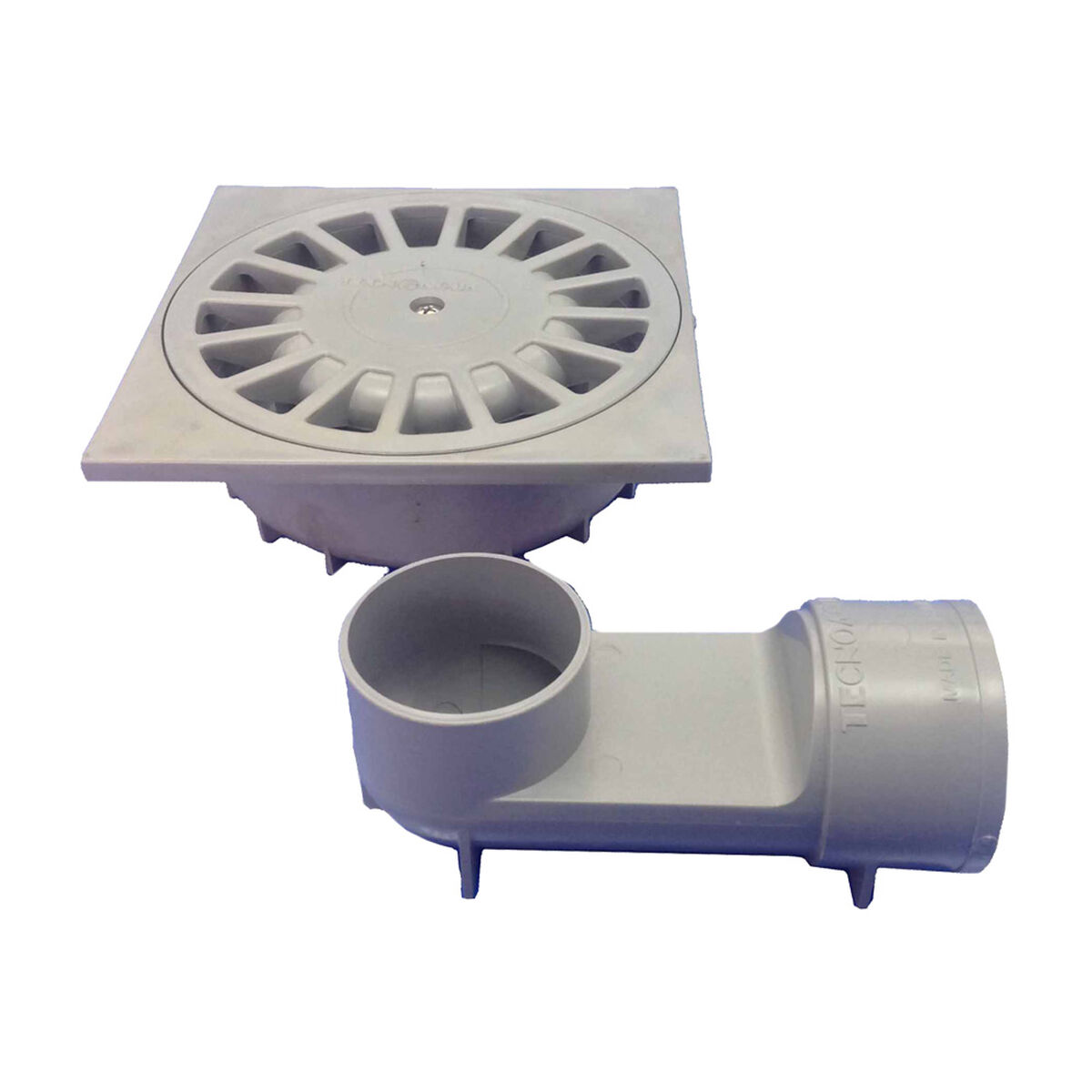 Scarico Tecnoagua T-88 VH PVC 20 x 20 x 7 cm Ø 11 - 9 cm