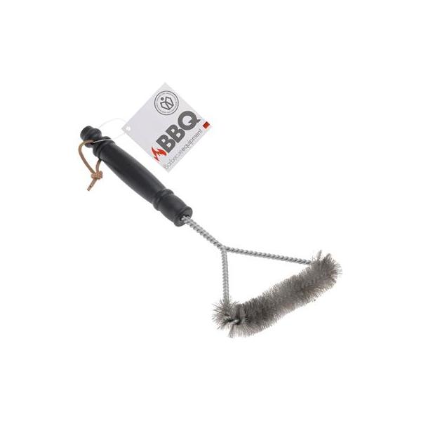 Spazzola di Pulizia per Barbecue BBQ Collection 30 x 16 cm Nero Argentato