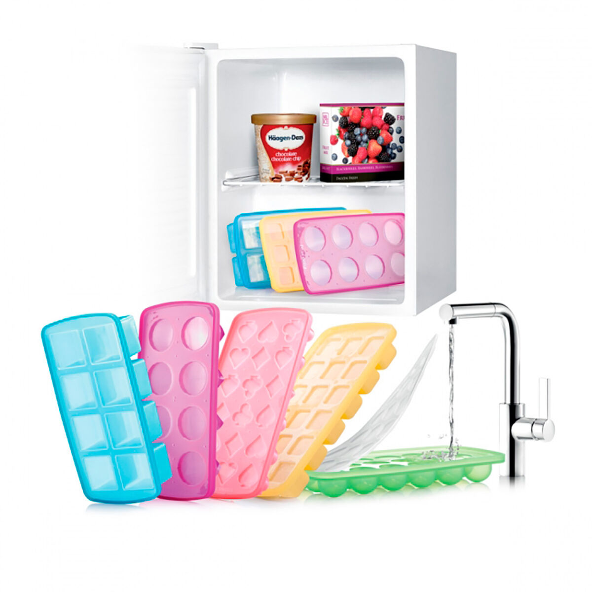 Formina per Cubetti di Ghiaccio Tescoma mydrink cubos xxl Silicone - Image 5