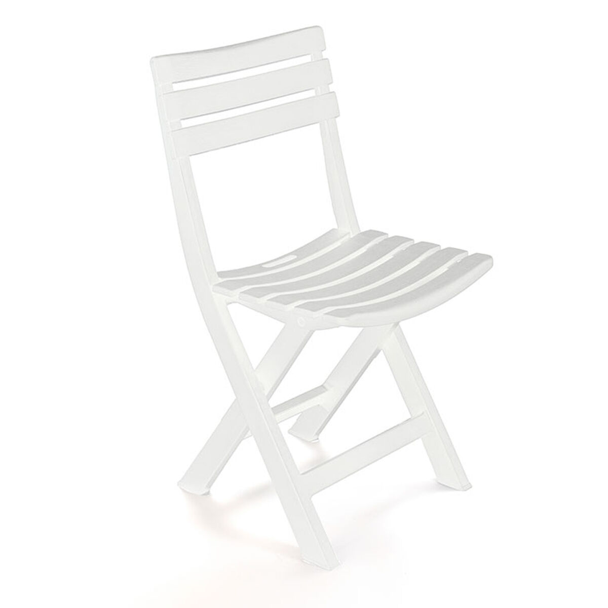 Sedia Pieghevole IPAE Progarden Birki bir80cbi Bianco 44 x 41 x 78 cm
