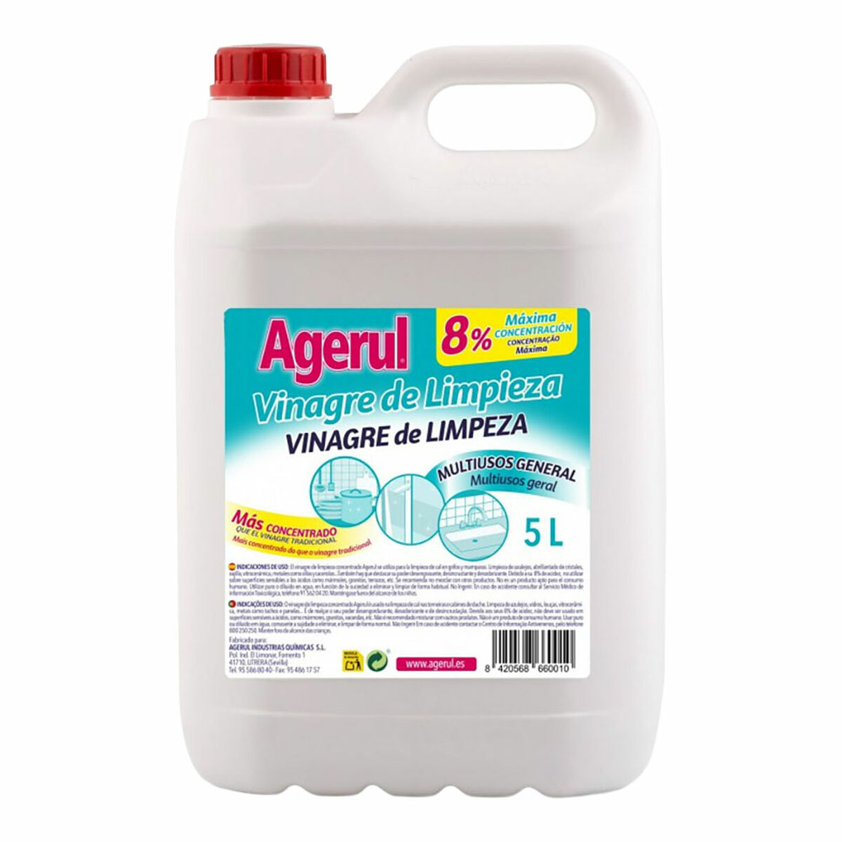 Aceto per la pulizia Agerul 5 L