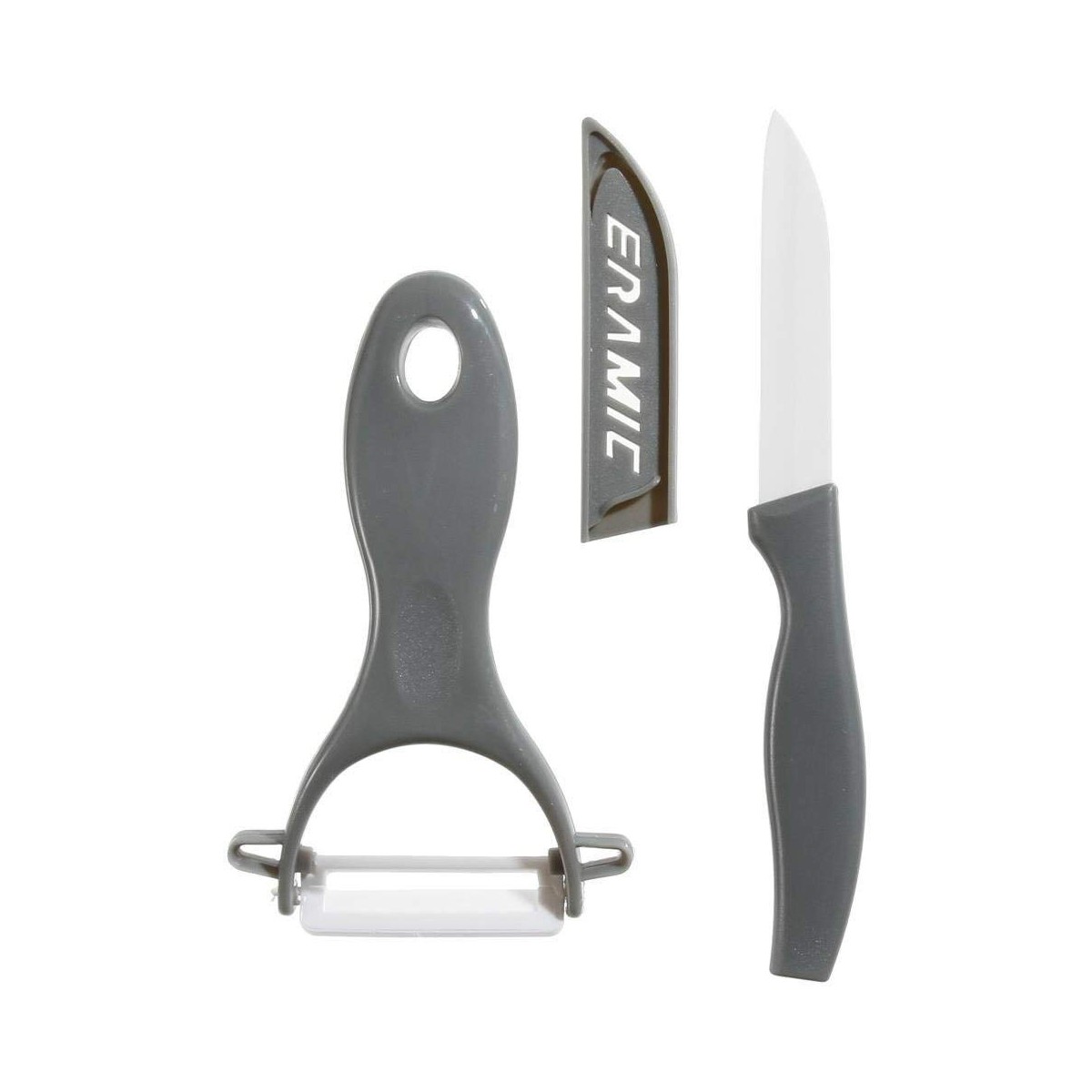 Coltello Spelucchino 5five Simply Smart Grigio Ceramica 17,5 cm