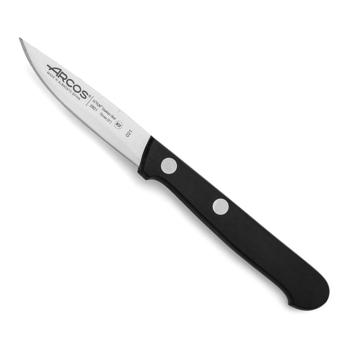 Coltello per Sbucciare Arcos serie universal 75 mm Acciaio inossidabile