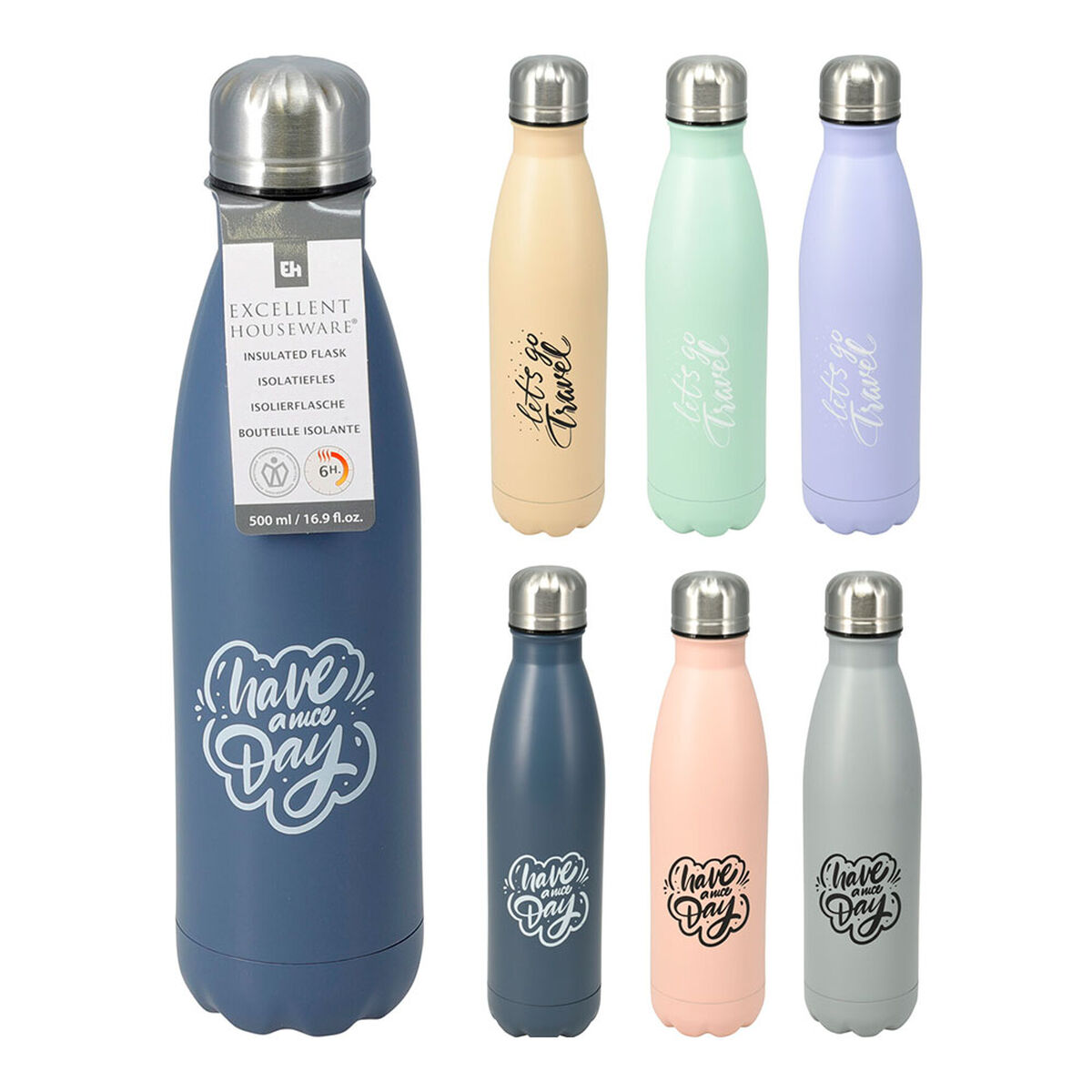 Bottiglia Termica in Acciaio Inossidabile Excellent Houseware 500 ml