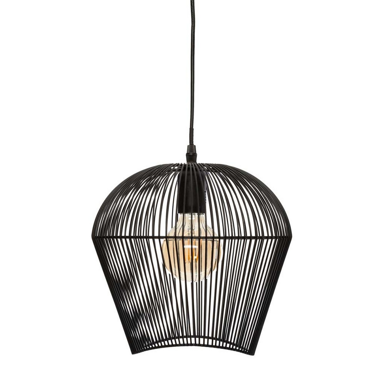Lampadario Atmosphera Jena Nero 40W Metallo (26 x 26 x 25 cm) - Image 4