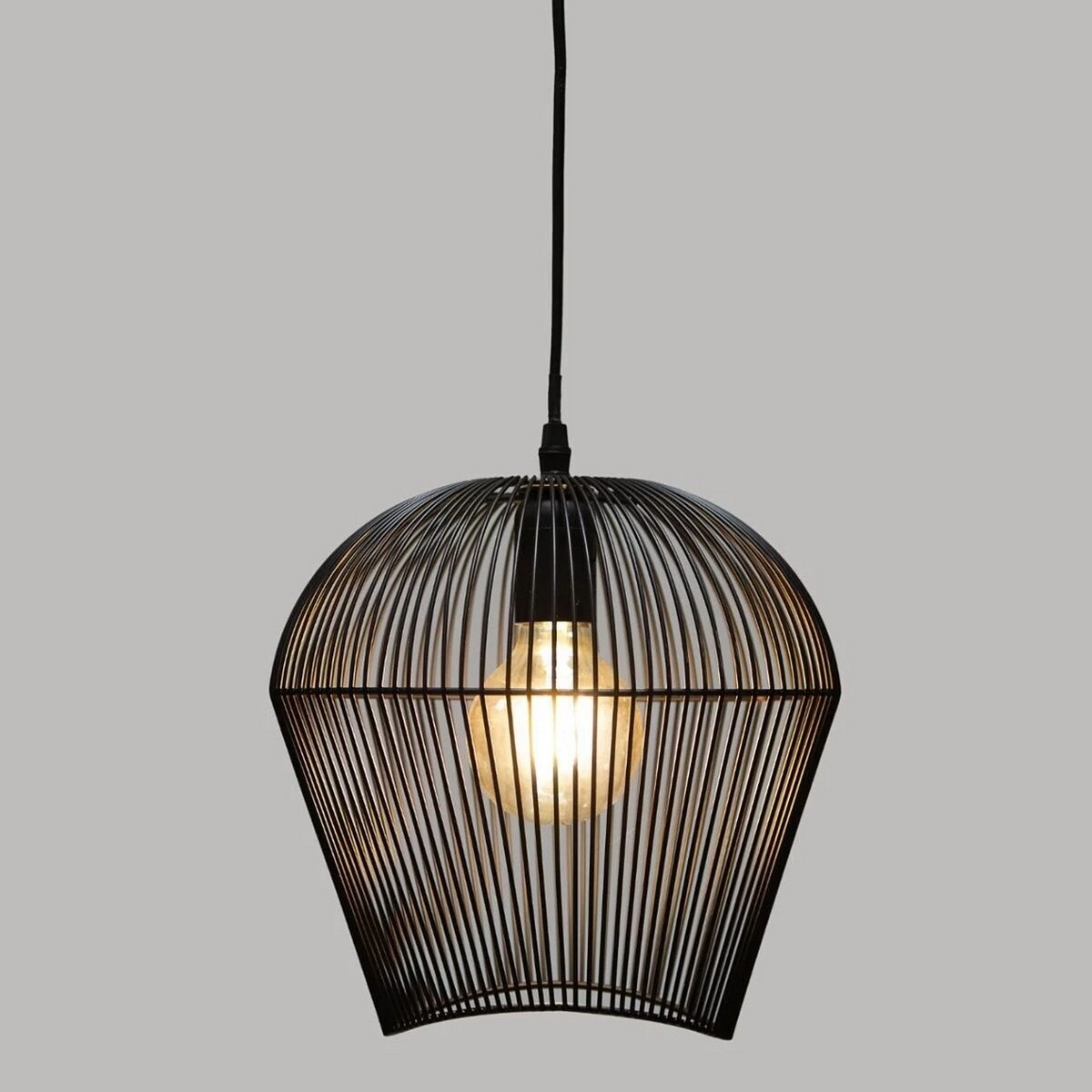 Lampadario Atmosphera Jena Nero 40W Metallo (26 x 26 x 25 cm) - Image 3