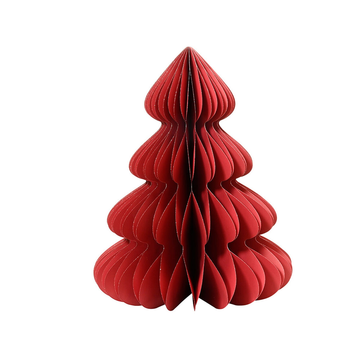 Albero di Natale Decoris Rosso Carta Ø 72 x 90 cm