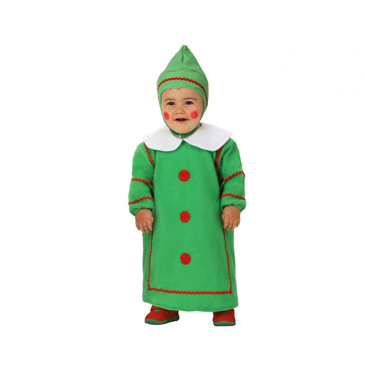 Costume per Neonati Th3 Party Verde Natale Taglia:0-6 Mesi
