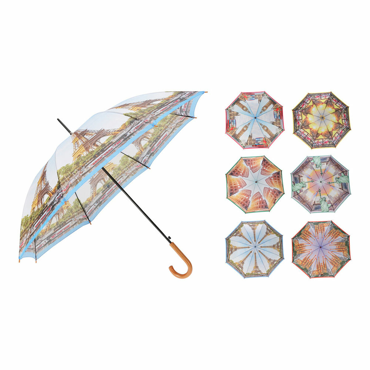 Ombrelli Lifetime Poliestere 170T Ø 58 cm Città