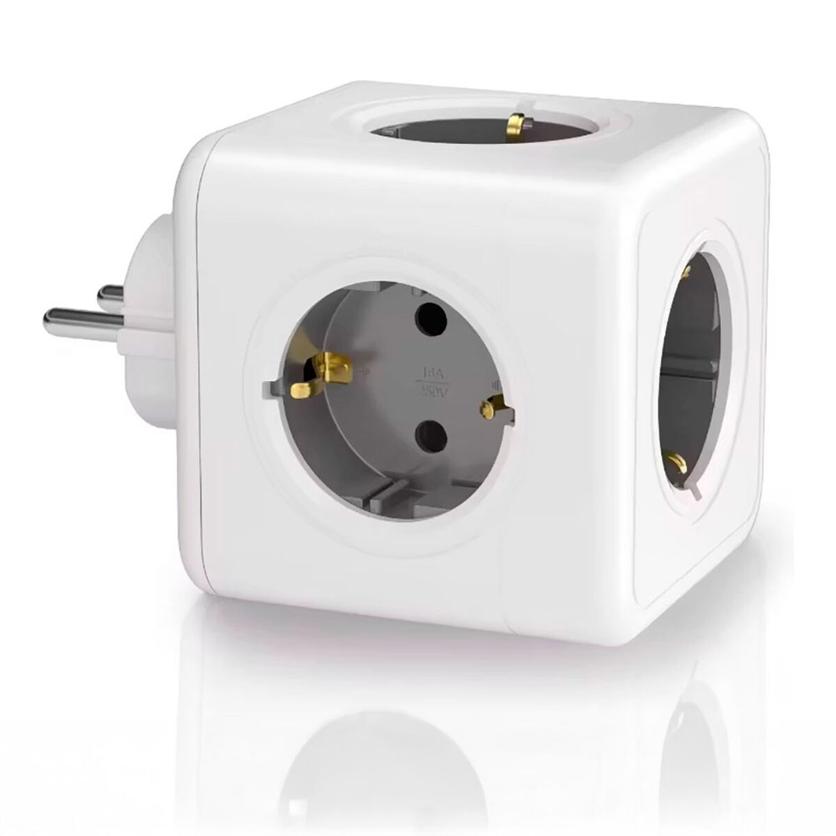 Multipresa con 5 Prese senza Interruttore Fbright Bianco 3680 W