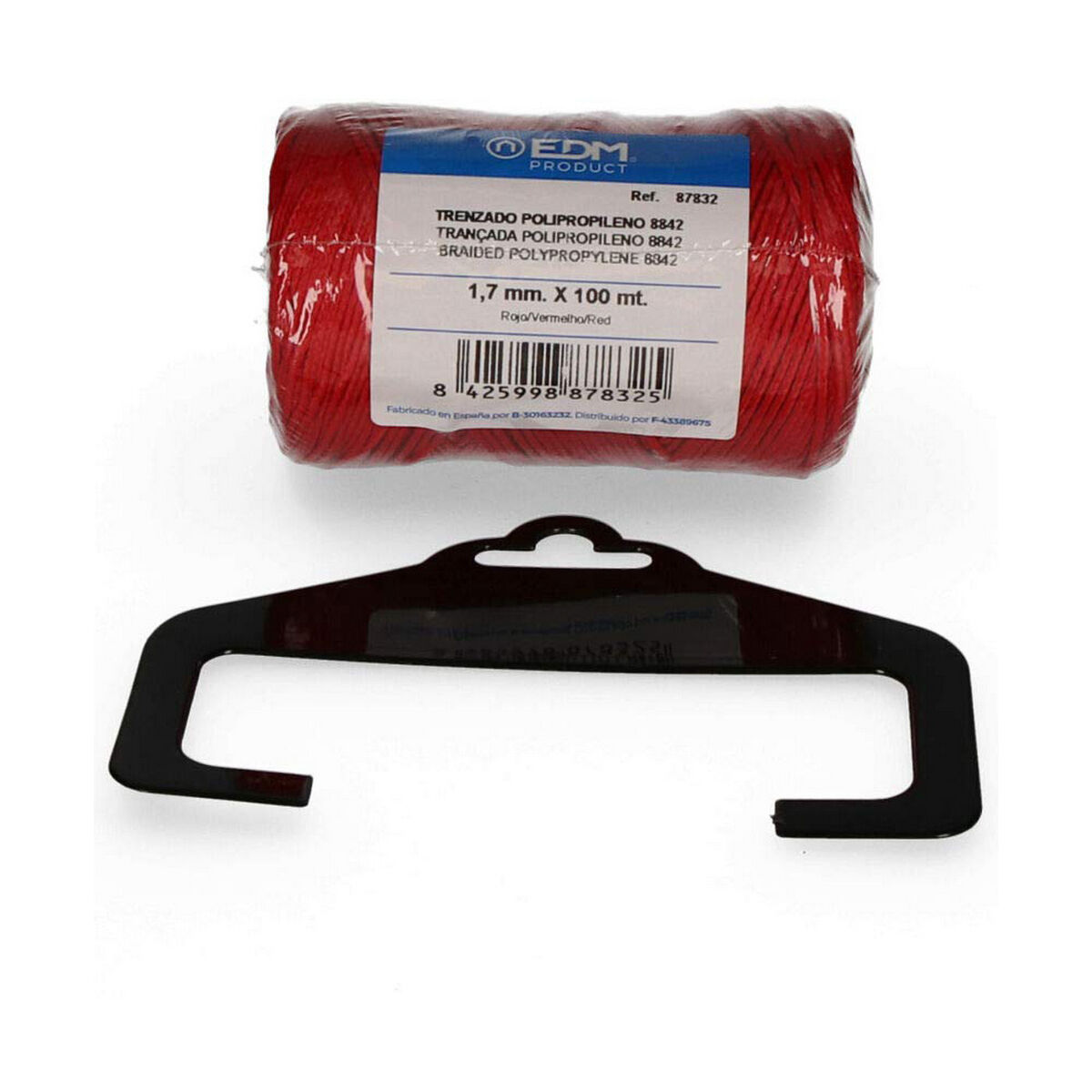 Corda intrecciata EDM 87832 Rosso polipropilene