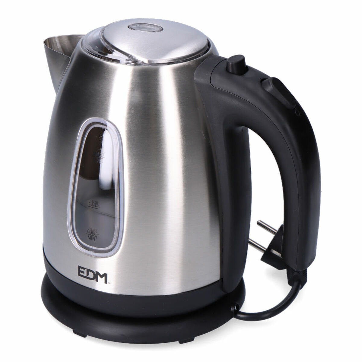 Bollitore EDM 07656 Kettle Nero Acciaio inossidabile 2200 W 1,7 L - Image 3